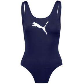 Kostium kąpielowy damski Puma Swim Women Swimsuit 1P granatowy 907685 01