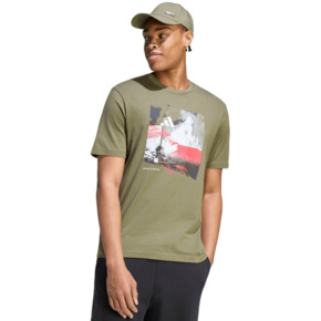 Koszulka męska adidas Memories of Sport Outdoor Graphic khaki KC7098