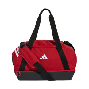Torba adidas Tiro Duffle Small With Bottom Compartment czerwona JY7964