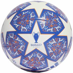 Piłka nożna adidas UCL Training Istanbul biało-niebiesko-pomarańczowa HU1578