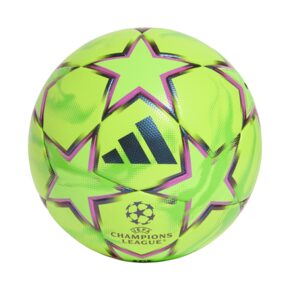 Piłka nożna adidas UCL Winter 26/27 League Stage zielono-czarno-różowa KY5573