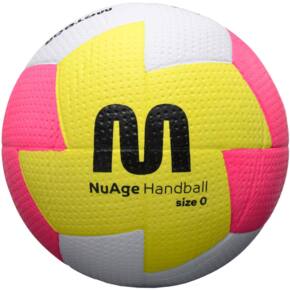 Piłka ręczna Meteor Nuage Mini 0 żółto-różowo-biała 16695