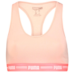 Stanik damski sportowy Puma Racer Back Top 1P Hang różowy 907862 06