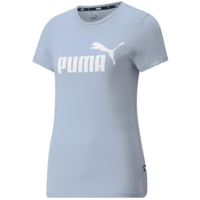 Koszulka damska Puma ESS Logo Tee (s) Arctic Ice błękitna 586775 83
