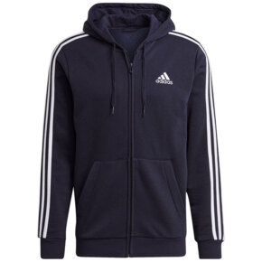 Bluza męska adidas Essentials Full-Zip Hoodie granatowa GK9053