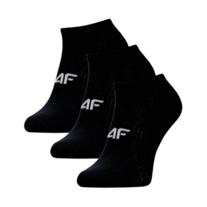 Skarpety damskie 4F F443 3pak głęboka czerń 4FWMM00USOCF443 20S