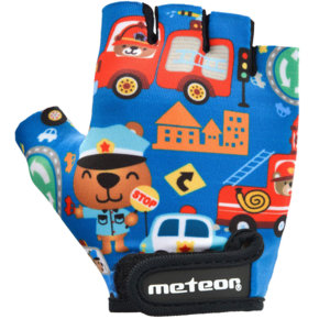 Rękawiczki rowerowe dla dzieci Meteor Safe City Jr 26178-26179-26180