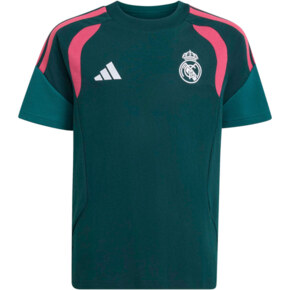 Koszulka dla dzieci adidas Real Madrid 26/27 Tiro 26 Sweat Tee ciemnozielona KZ2483