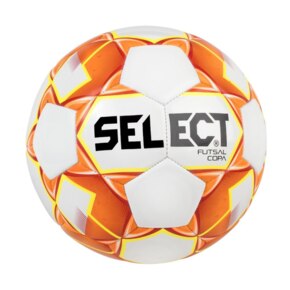 Piłka Halowa SELECT Futsal COPA biało-pomarańczowa