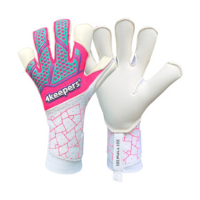 Rękawice bramkarskie 4Keepers Neo Raya RFG2 biało-różowe