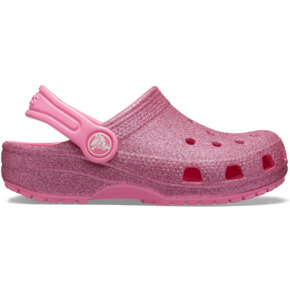 Chodaki dla dzieci Crocs Classic Glitter Clog różowe 205441 669
