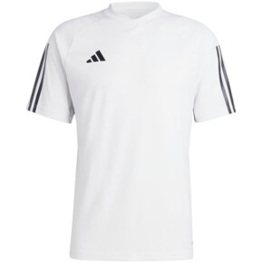 Koszulka męska adidas Tiro 23 Competition Jersey biało-czarna  IC4565