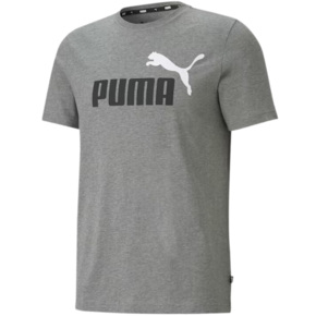 Koszulka męska Puma ESS+ 2 Col Logo Tee szara 586759 03
