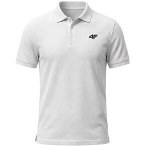 Koszulka męska polo 4F M0771 biała 4FWMM00TPTSM0771 10S