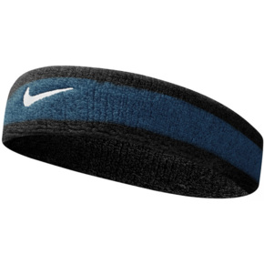 Opaska na głowę Nike Swoosh niebiesko-czarna N0001544050OS
