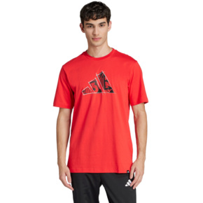 Koszulka męska adidas Logo Graphic czerwona JJ3934