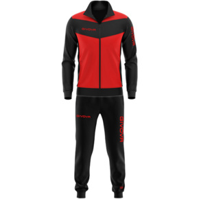Dres Givova Luxury Visa czarno-czerwony TR018L 1210