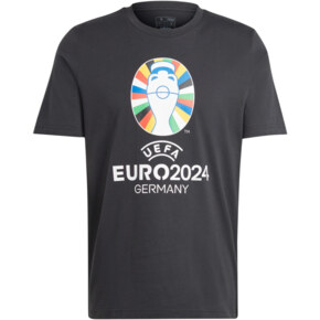 Koszulka męska adidas Euro24 czarna IT9291