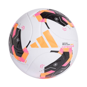 Piłka nożna adidas Conext 26 League biało-czarno-pomarańczowa KE5865