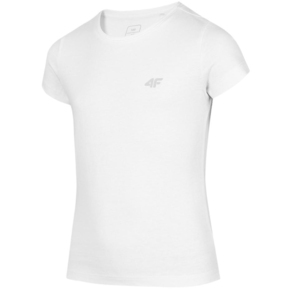 Koszulka dla dziewczynki 4F biała HJZ22 JTSD001 10S