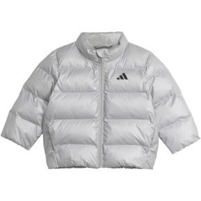 Kurtka dla dzieci adidas Synthetic Down Glam srebrna JM8870