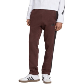 Spodnie męskie adidas Essentials 3-Stripes Fleece brązowe JX0713
