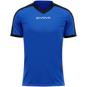 Koszulka Givova Revolution Interlock niebiesko-czarna MAC04 0210