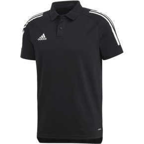 Koszulka męska adidas Condivo 20 Polo czarno-biała ED9249