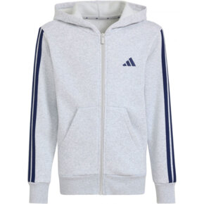 Bluza dla dzieci adidas Essentials Full-Zip Hoodie jasnoszara KQ9050