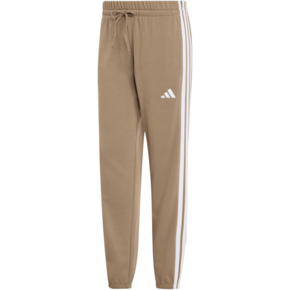 Spodnie damskie adidas Essentials 3-Stripes French Terry Cuffed beżowe KF8338