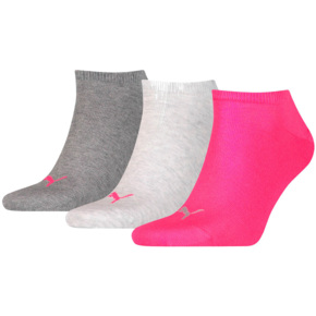 Skarpety Puma Unisex Sneaker Plain 3Pack szare, białe, różowe 906807 12