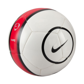 Piłka nożna Nike Skills T90 mini biało-czerwona IH7533 100