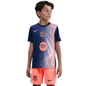 Koszulka dla dzieci Nike FC Barcelona Academy Pro granatowo-pomrańczowa HM4185 411