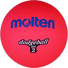 Piłka gumowa Molten Dodgeball DB2-R czerwona