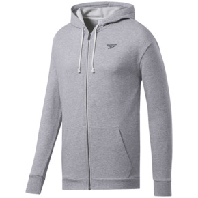 Bluza męska Reebok TE FT FZ Hoodie szara FK6020