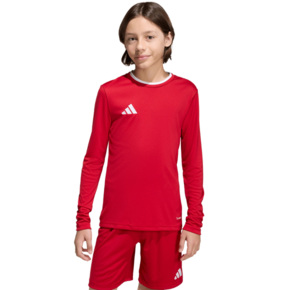 Koszulka dla dzieci adidas Entrada 26 Long Sleeve Jersey czerwona KF5878