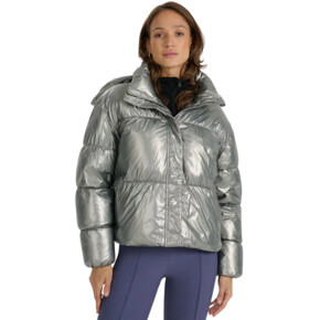 Kurtka damska puchowa 4F F0716 chłodny jasny szary 4FWAW25TDJAF0716 27S