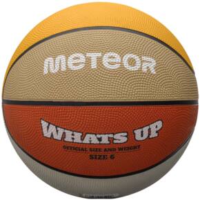 Piłka koszykowa Meteor What's Up pomarańczowo-beżowa 16799