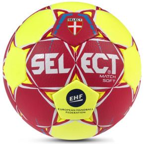 Piłka ręczna Select Match Soft Junior 2 EHF czerwono-żółta  2017 12718