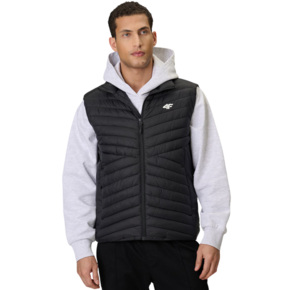 Kamizelka męska 4F M345 głęboka czerń 4FWSS26TVJAM345 20S