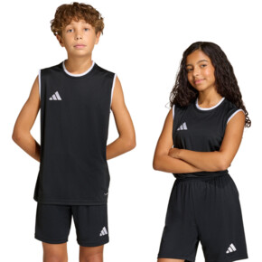 Koszulka dla dzieci adidas Entrada 26 Sleeveless Jersey czarna KB3933