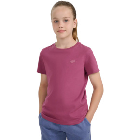 Koszulka dla dziewczynki 4F F2397 ciemny fiolet 4FJWAW25TTSHF2397 50S
