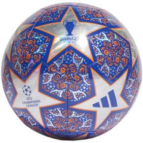 Piłka nożna adidas UEFA Champions League Training Foil Istanbul niebiesko-srebrno-pomarańczowa HU1577