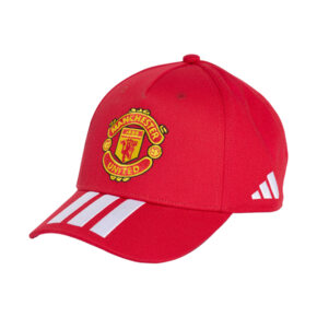 Czapka dla dzieci adidas Manchester United czerwono-biała KT0655
