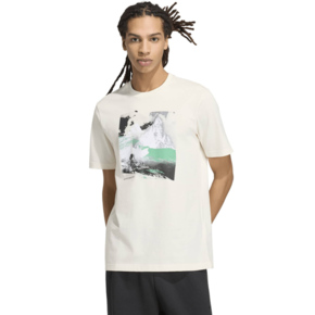 Koszulka męska adidas Memories of Sport Outdoor Graphic kremowa KC7095