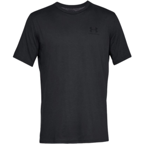 Koszulka męska Under Armour Sportstyle Left Chest SS czarna 1326799-001