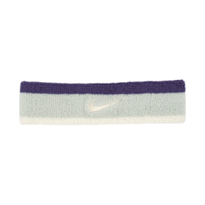 Opaska na głowę Nike Swoosh Classic szaro-fioletowo-biała N1012407043