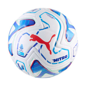 Piłka nożna Puma Stellar Nitro Ultimate Serie A biało-niebieska 85081 01
