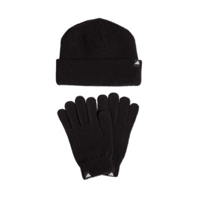 Komplet adidas czapka + rękawiczki czarny JN9443