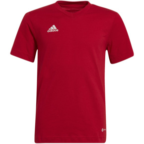 Koszulka dla dzieci adidas Entrada 22 Tee czerwona HC0446